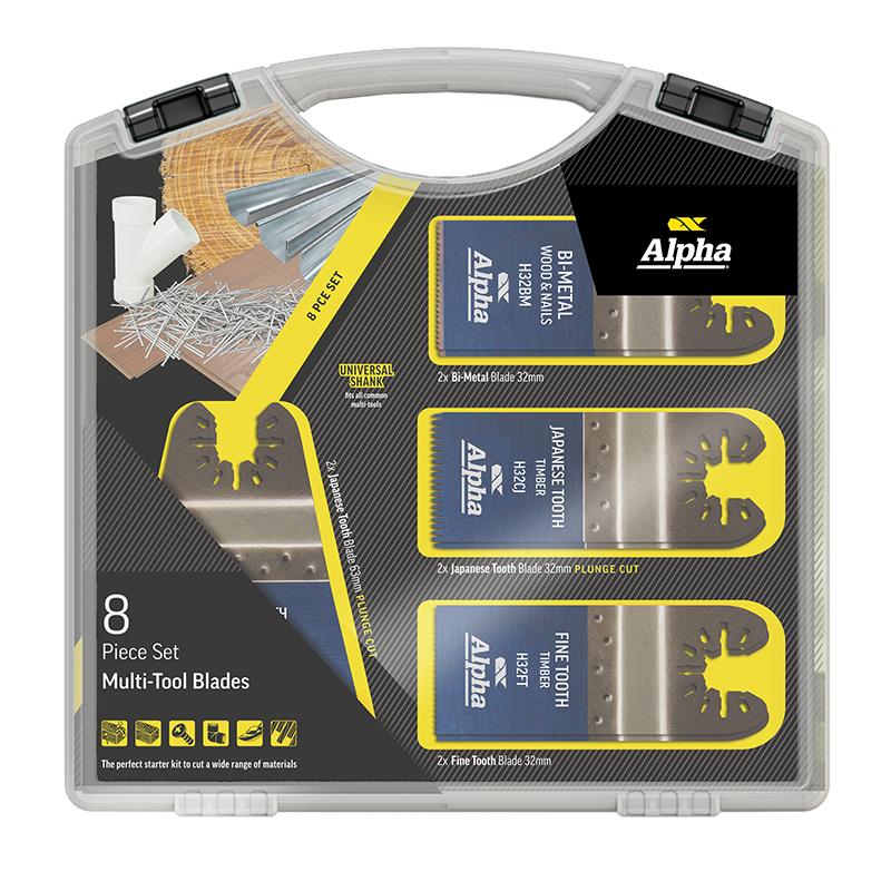 ALPHA 8 Piece Multi-Tool Blade Set