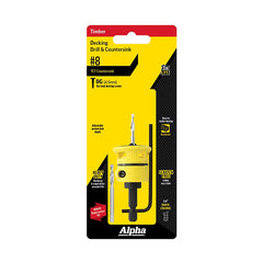 ALPHA Decking Countersink TCT No.8 with Spare Drill and Hex Key