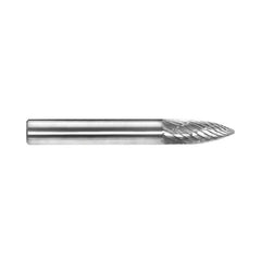 1/4in Tree Pointed Nose Carbide Burr Carded