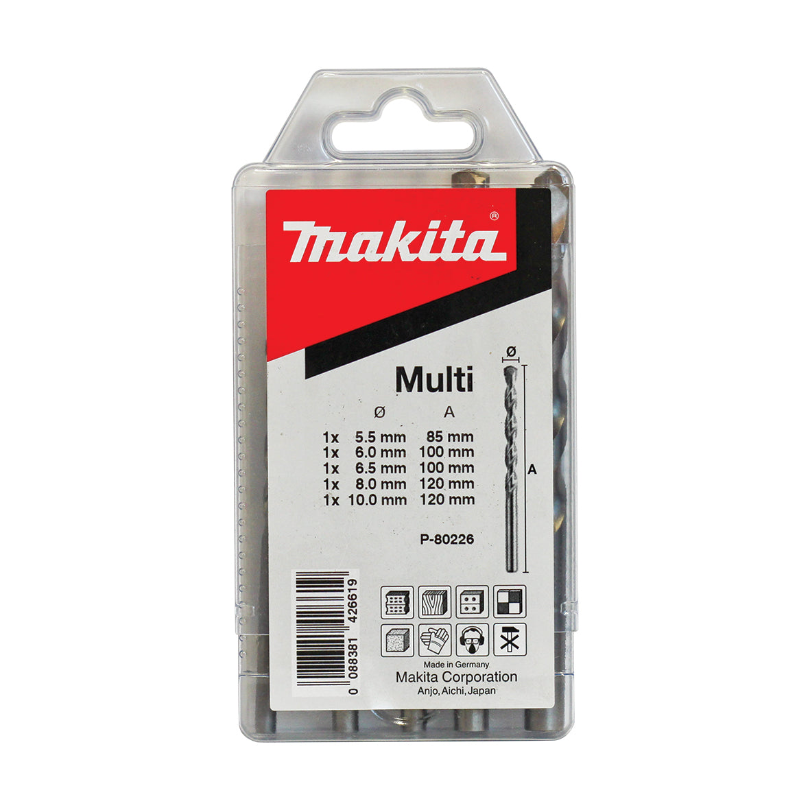 Makita Multi-Material Drill Bit Set  Built to Last SKU P-80226