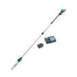 Makita, 40V Max Brushless 300mm Telescopic Pole Saw Kit Includes 5.0Ah Battery and Single Port Rapid Charger