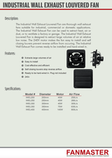 Fanmaster - IWEL250 - Industrial Shed